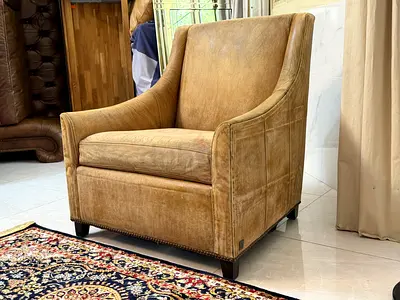 Marina home leather armchair
