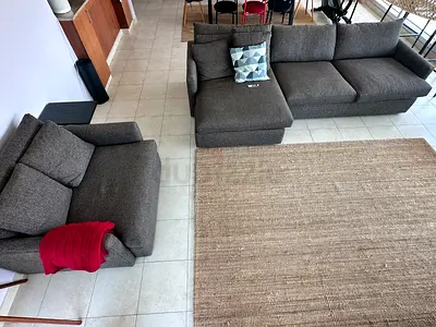 Crate Barrel Lounge II-Piece Sectional Sofa + Deep Chair and a Half (Set) - Excellent Condition