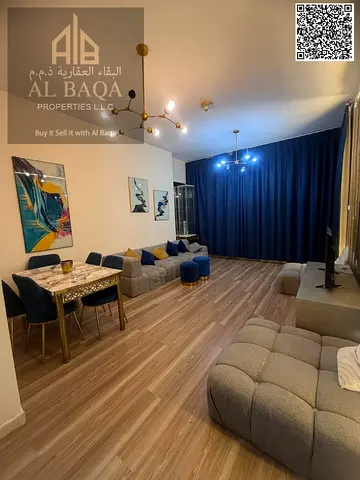 FULLY FURNISHED || 02 BHK APARTMENT ||| AJMAN ONE TOWER | 02 BEDROOM ||| 01 BIG BALCONY ||| FOR FAMILY ||| NEAR TO CORNICH ||| PARCEAL SEA VIEW