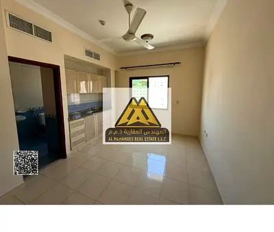 Studio Al Hamidiya 1 Ajman. Near university & traffic, good size, prime location. AED 18,000 yearly, 4/6 payments, near services.