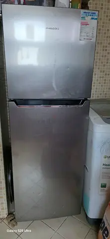 Philco Top Freezer Refrigerator - Silver, Good Working Condition