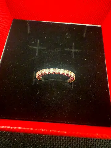 1 ct eternity  natural diamond ring