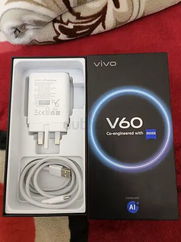 Vivo V60 5g  box with original charger and USB-C cable - just 2 months used like brand new condition