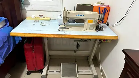 Juki Industrial Sewing Machine with Table and Pedal - Good Working Condition