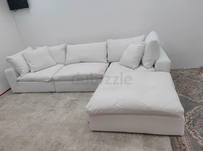 Marina Homes feather 🪶 filled modular 4_ piece sofa with ottoman