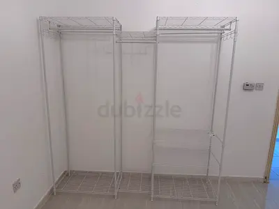 Garment Rack,Heavy Duty Clothes Rack for Hanging Clothes,Multi-Functional Bedroom Clothing Rack Free