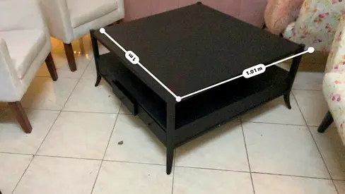 Black Square Wooden Coffee Table with Lower Shelf’s - 1m x 1m