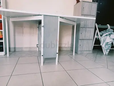 White wooden office table  - good condition