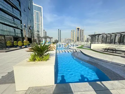 With one month free !Fully sea view ! Brand new building 3BHK with made room /gym /pool /children play area /2 covered parking/