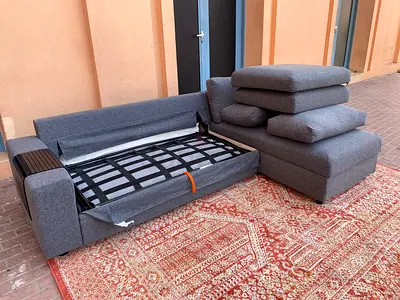 Ikea vimle L shape sofa bed with mattress