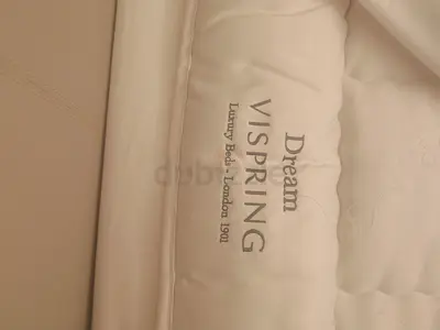 Vispring Herald Superb Mattress and Topper Set - king size (180x200), firm, barely used