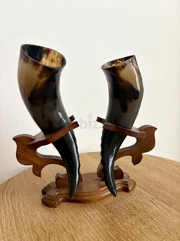 Vintage Georgian horn cups