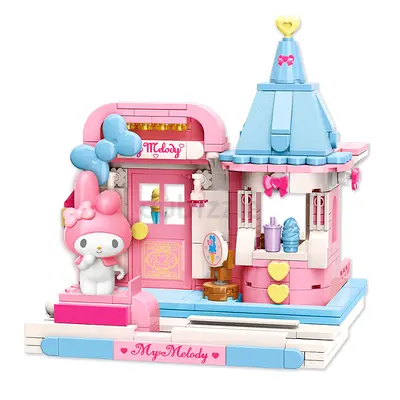 Sanrio My Melody Ice Cream Parlor Building Toy Set (Pink) - Like New