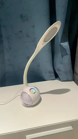2 Adjustable LED Desk Lamp with Color Wheel and USB Power