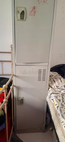 Metal two-door  wardrobe - sturdy storage for bedroom or office