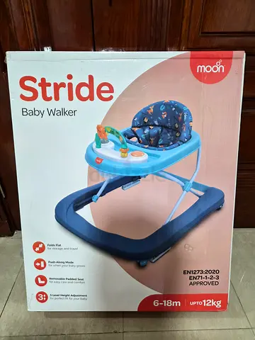 Moon Stride Baby Walker - Green, for 6-18 months