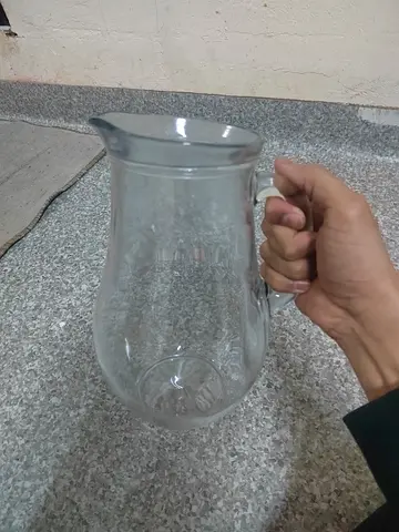 Glass Water Pitcher - Clear 1.5L (Good Condition)