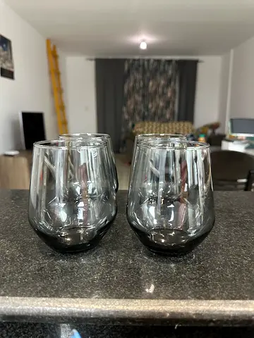 Grey Glasses Set of 4