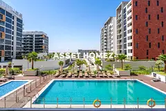 Pool View 1BR | Furnished | Balcony | Azizi Riviera 37