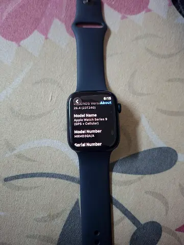 Apple Watch Series 9 (GPS+LTE) - Good Condition, Black Sport Band