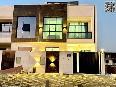 Villa for sale, freehold for all nationalities, near Sheikh Mohammed Bin Zayed Street, including registration and ownership fees.