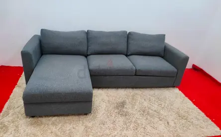 Ikea vimle gray color lshape sofabed with storage