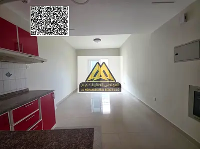 A spacious studio for annual rent in Al Hamidiya 1 – Ajman, featuring a balcony with an open view, central AC, and free parking, located in a prime ar
