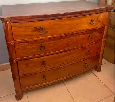 Marina solid wood chest of drawers