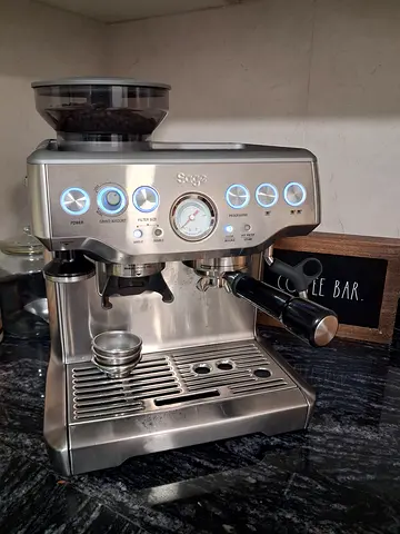 Sage/Barista-style Stainless Espresso Machine with Grinder