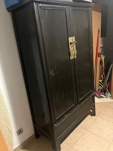Black Laquered Chinese Cabinet