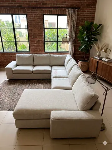 Brand New condition ikea kivik U shape sofa beige