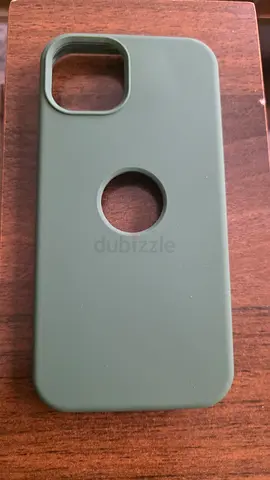 Green silicone iPhone 13 case