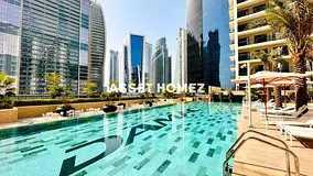 Furnished 1BR | Higher Floor | Balcony &amp; Canal Views