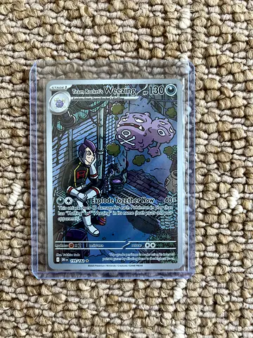 Pokémon card team rockets wheezing illustration rare