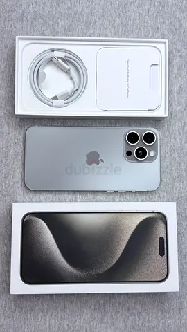 Iphone 15 promax 256gb natural titanium with complete box