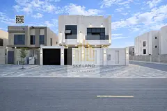 Luxury villa including water, electricity, and air conditioning, on a street and alley in Al-Bahia