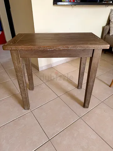 Solid Wood Side Table / Small Dining Table or Coffee Table - Rustic Finish