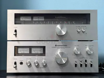 Vintage KENWOOD AMPLIFIER KA-5700  TUNER KT-5500 with VU meter( Made in Japan-240 volts)