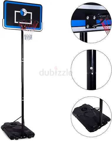 Portable Adjustable Basketball Hoop with Base