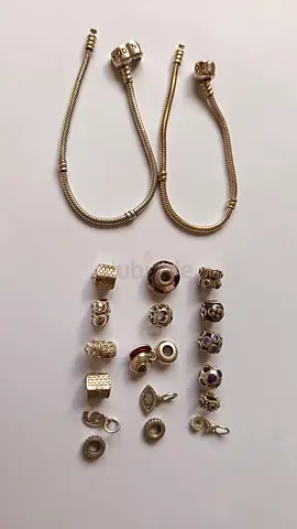2 Pandora bracelets with 18 charms