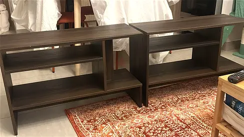IKEA pair of versatile end tables