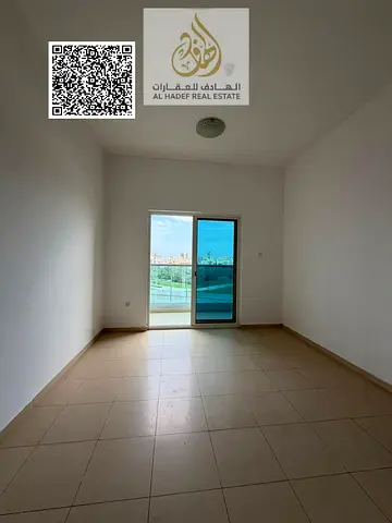 Two-bedroom apartment with a living room for annual rent in City Towers, open view.