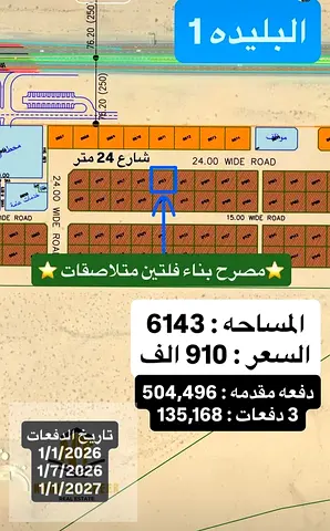 Prime land at a bargain price in Al-Balida 1 area. Freehold ownership for Arabs. Residential permit. Two adjacent villas (ground floor and two stories
