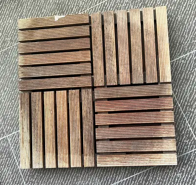 Wooden tiles 50 cm * 50 cm