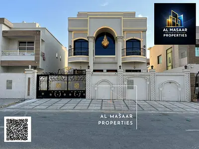 Luxury detached villa for sale in Al Yasmin area, Ajman | Prime location | Includes electricity and water connections!