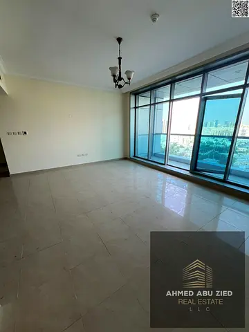 Luxury one-bedroom apartment for rent in Ajman Corniche - Corniche Residence Towers, with a distinctive view and comprehensive services.