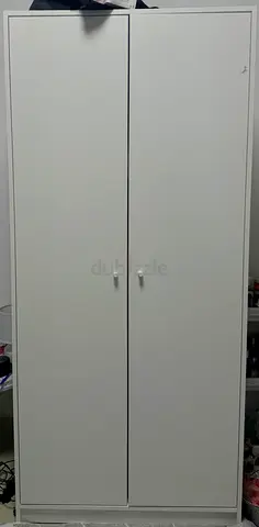 White 2-Door Wardrobe / Armoire - Good Condition
