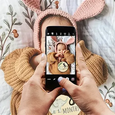 Monthly Wooden Cards for Babies