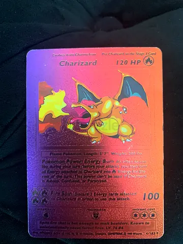 Charizard Pokémon card