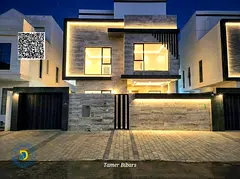 For sale, luxurious 5-room villa with pool and roof, Registration fees and AC, in AL Yasmine , freeh